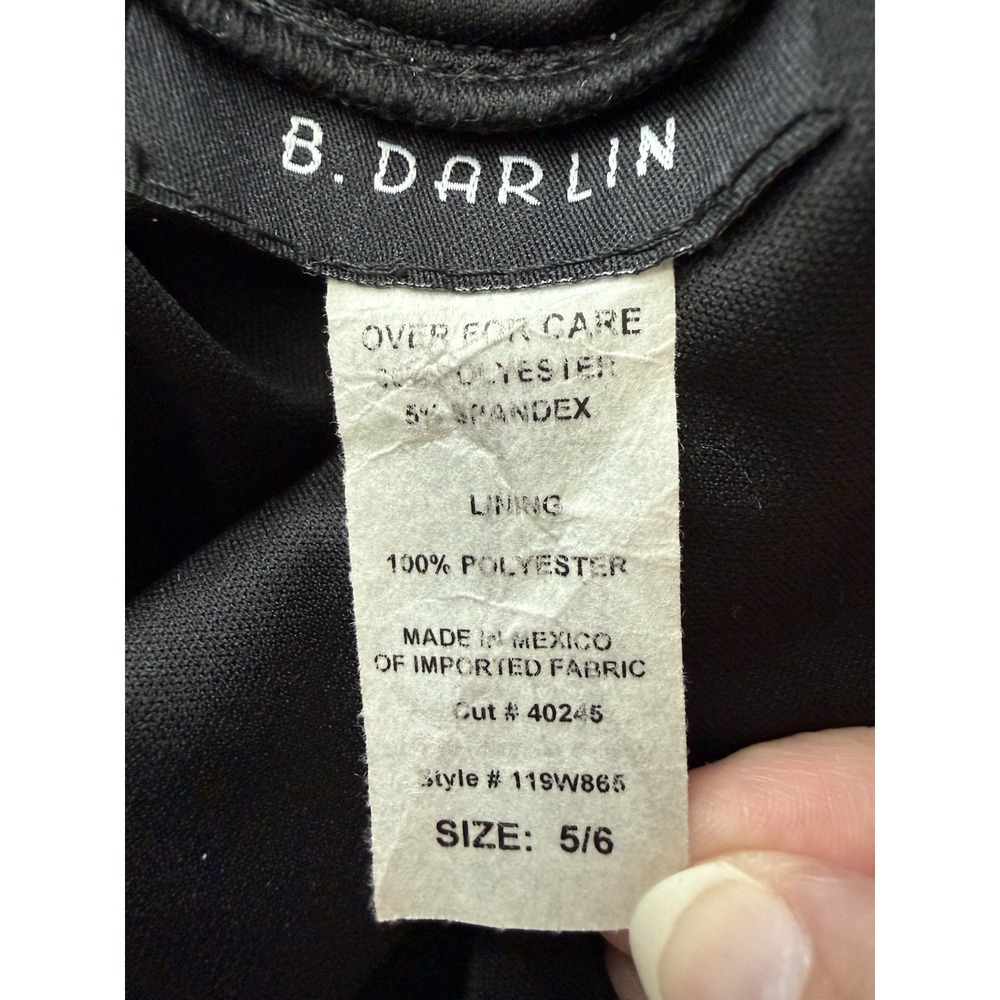 B Darlin Black Glitter Cocktail Dress Women's Small Party Glam Whimsigoth Dark - Picture 4 of 6
